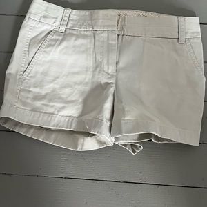 J Crew Beige Chino Shorts Size 2